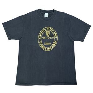 Vintage Guinness Extra Stout St. James’s Gate Dublin T-Shirt Hanes Beefy-T Large